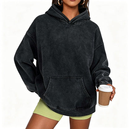 🔥Unisex Casual Oversized Acid Wash Hoodie