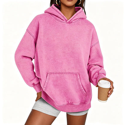 🔥Unisex Casual Oversized Acid Wash Hoodie