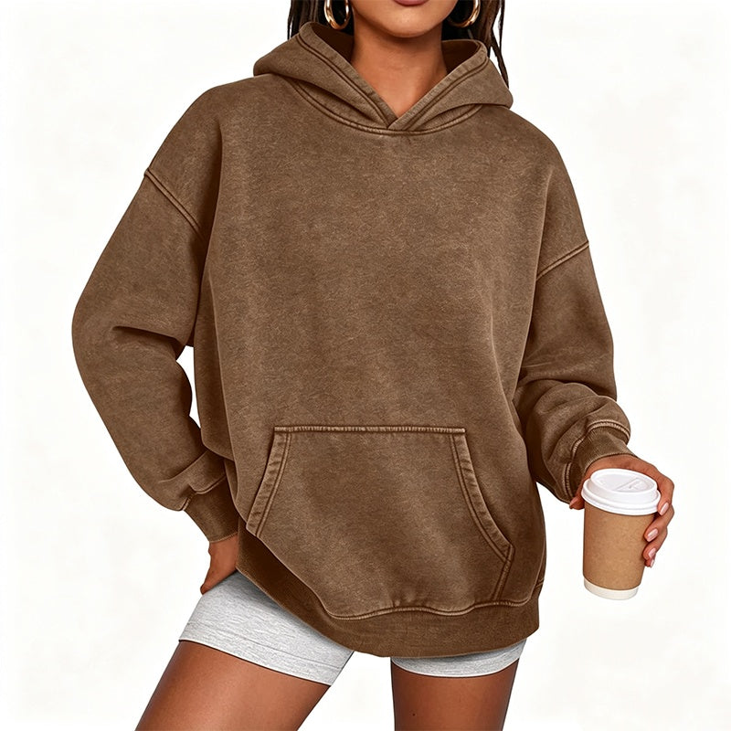 🔥Unisex Casual Oversized Acid Wash Hoodie