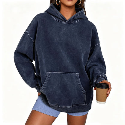 🔥Unisex Casual Oversized Acid Wash Hoodie