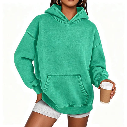 🔥Unisex Casual Oversized Acid Wash Hoodie