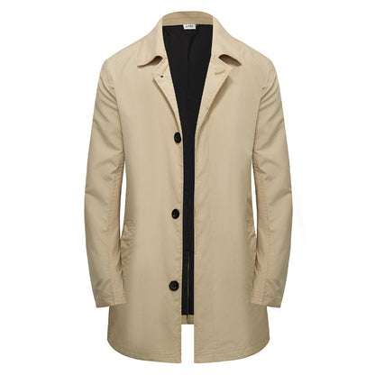 🍂Autumn Hot Sale 50% OFF🔥Men's Minimalist Single-Breasted Mid-Length Coat