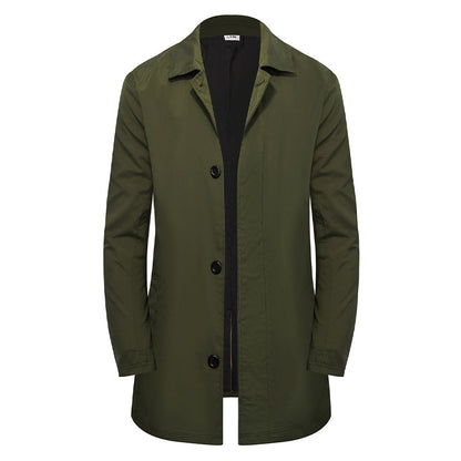 🍂Autumn Hot Sale 50% OFF🔥Men's Minimalist Single-Breasted Mid-Length Coat