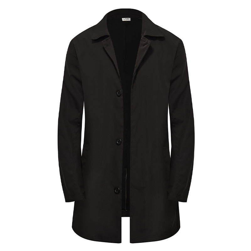 🍂Autumn Hot Sale 50% OFF🔥Men's Minimalist Single-Breasted Mid-Length Coat