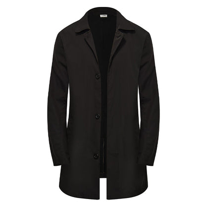 🍂Autumn Hot Sale 50% OFF🔥Men's Minimalist Single-Breasted Mid-Length Coat