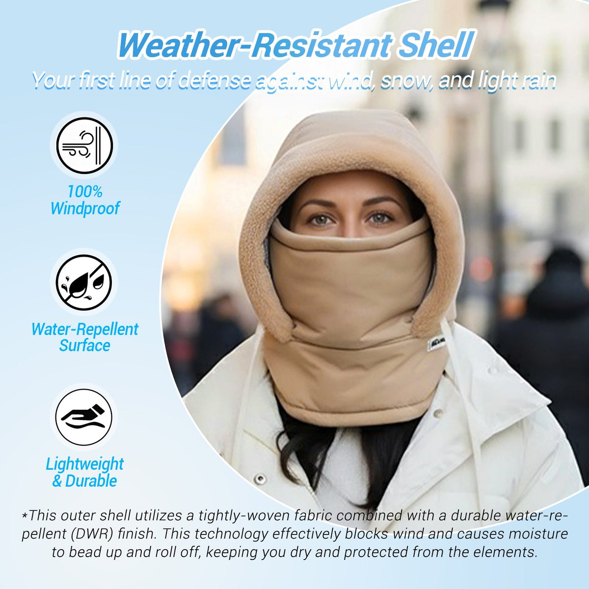 ❄️ 50% OFF | Plush-Lined 3-in-1 Winter Balaclava – Hood, Face Cover & Neck Warmer