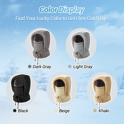 ❄️ 50% OFF | Plush-Lined 3-in-1 Winter Balaclava – Hood, Face Cover & Neck Warmer